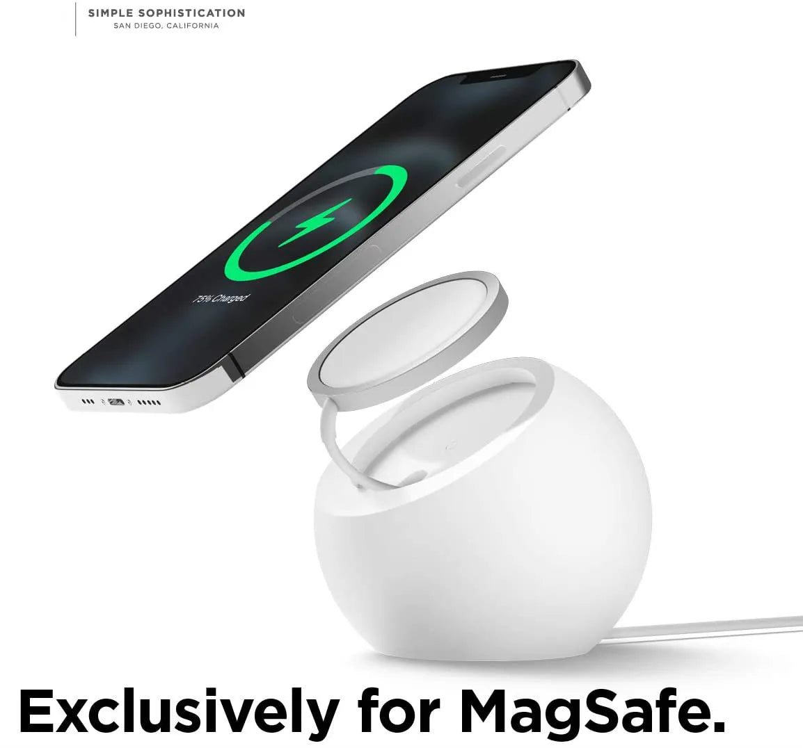 Ball Shape for Magnetic Silicone Charging Holder for Magsafe Apple IPhone 15 14 Pro Max Safe Wireless Charger Dock Station Stand