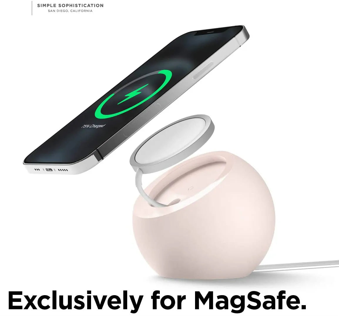 Ball Shape for Magnetic Silicone Charging Holder for Magsafe Apple IPhone 15 14 Pro Max Safe Wireless Charger Dock Station Stand