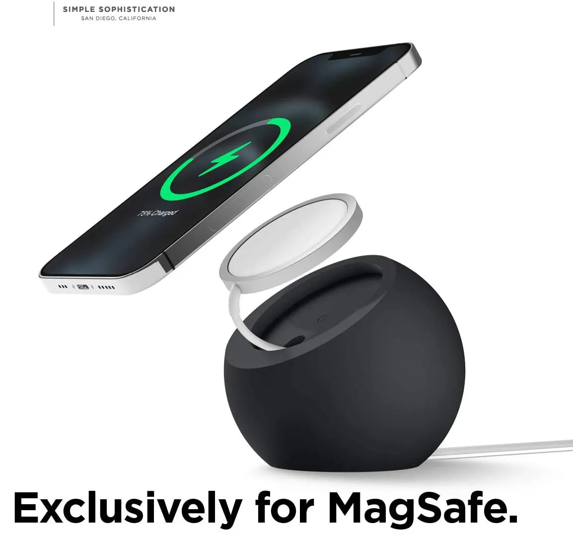 Ball Shape for Magnetic Silicone Charging Holder for Magsafe Apple IPhone 15 14 Pro Max Safe Wireless Charger Dock Station Stand