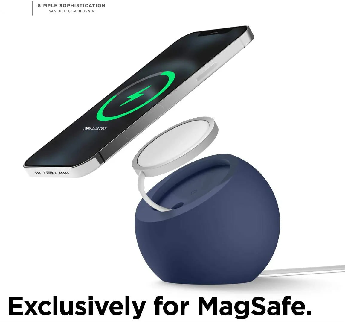 Ball Shape for Magnetic Silicone Charging Holder for Magsafe Apple IPhone 15 14 Pro Max Safe Wireless Charger Dock Station Stand